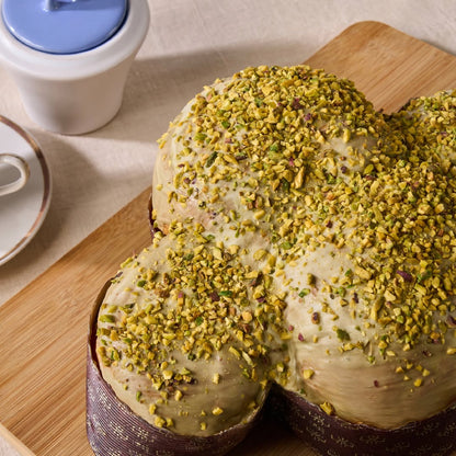 Pistachio and Chocolate Colomba