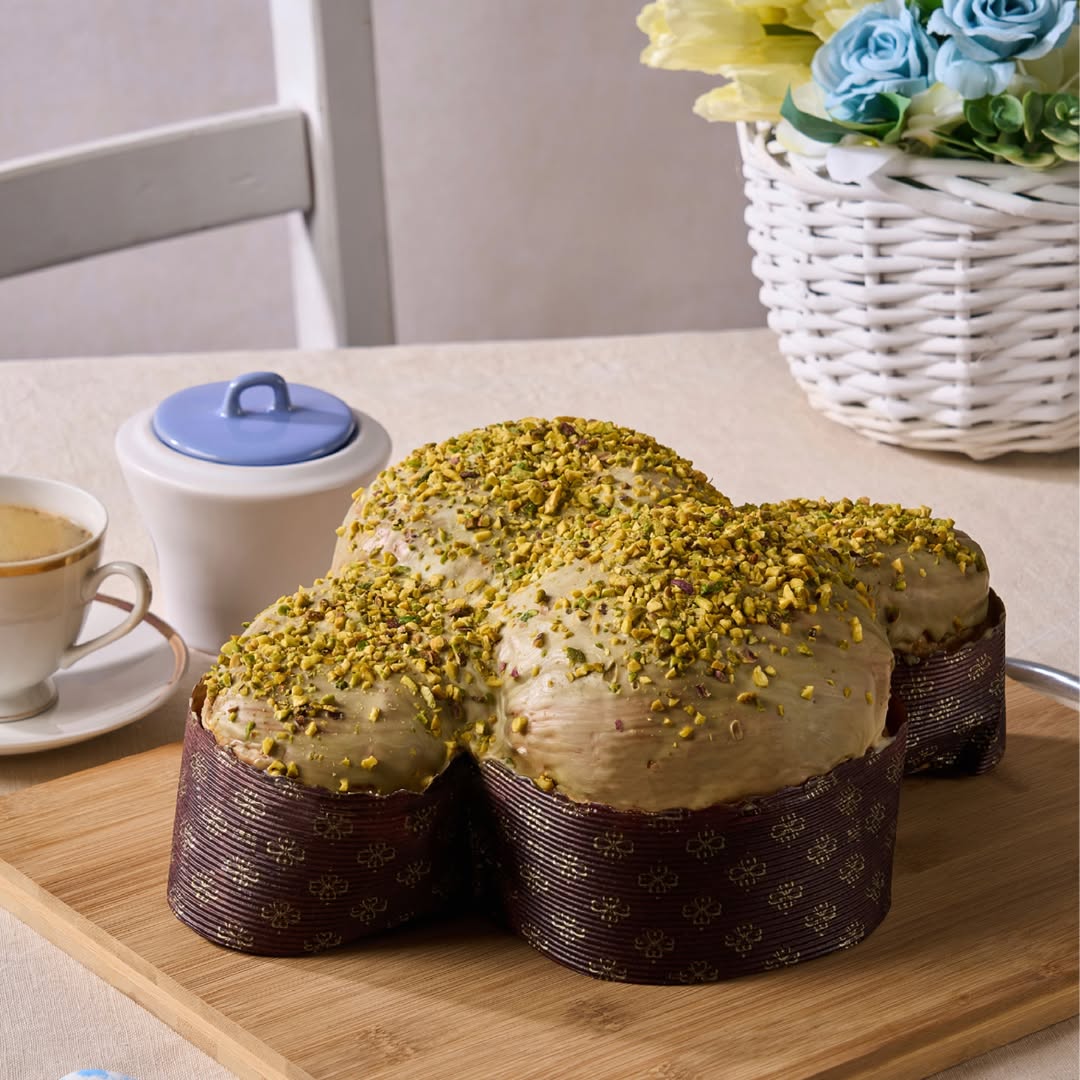 Pistachio and Chocolate Colomba