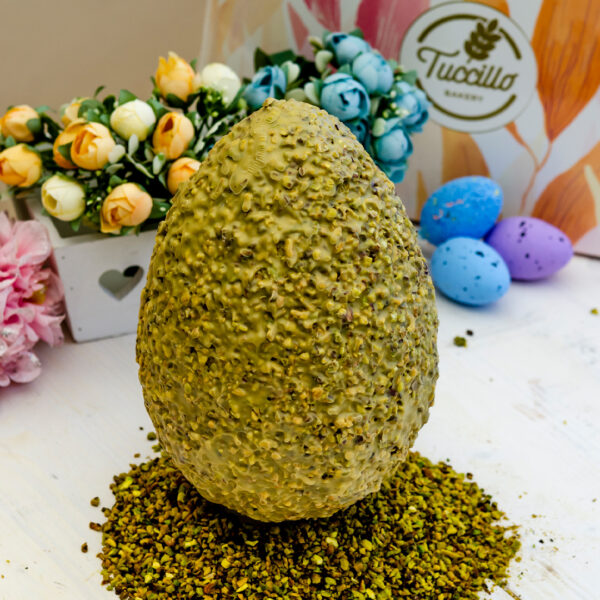 Uovo di pasqua granellato al pistacchio - Tuccillo