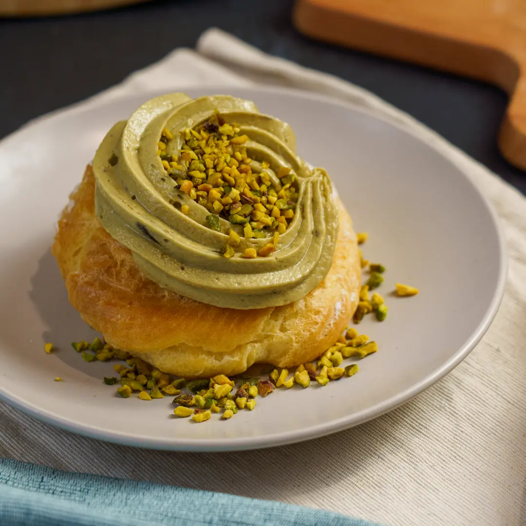 Zeppola di San Giuseppe al pistacchio