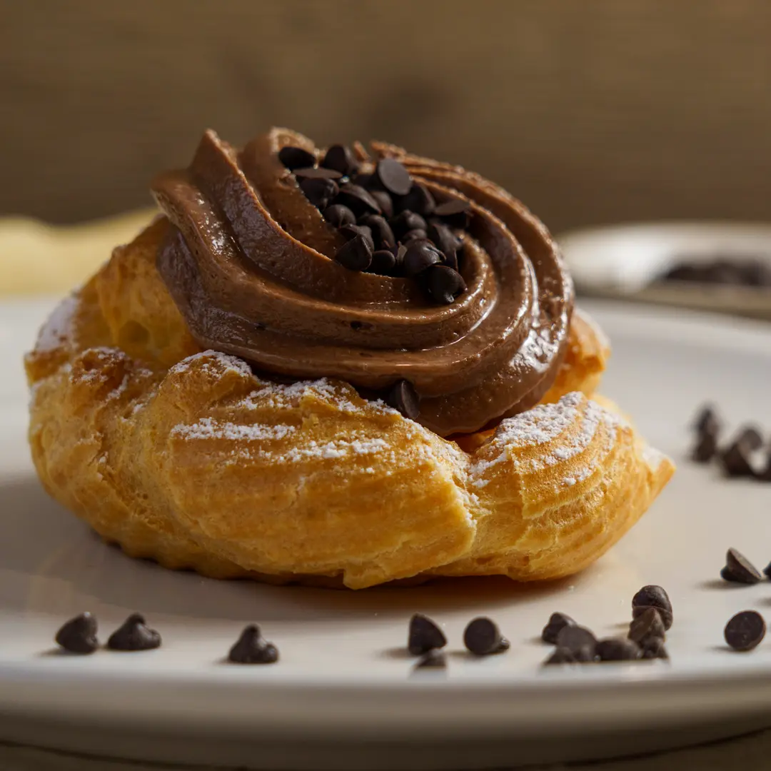 Zeppola di San Giuseppe al cioccolato