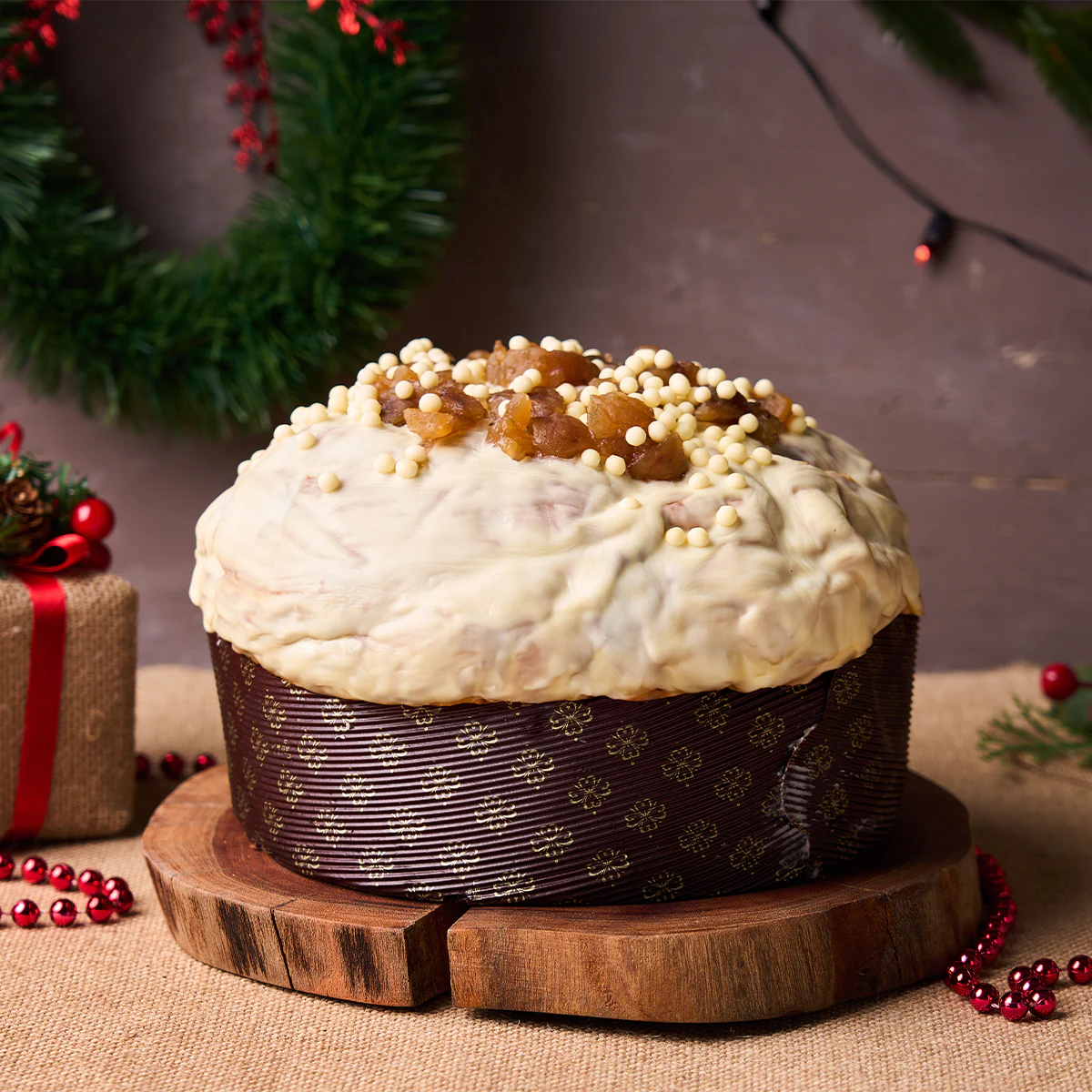 Panettone Eiffel (Marron Glacé e Crema alla Vaniglia)