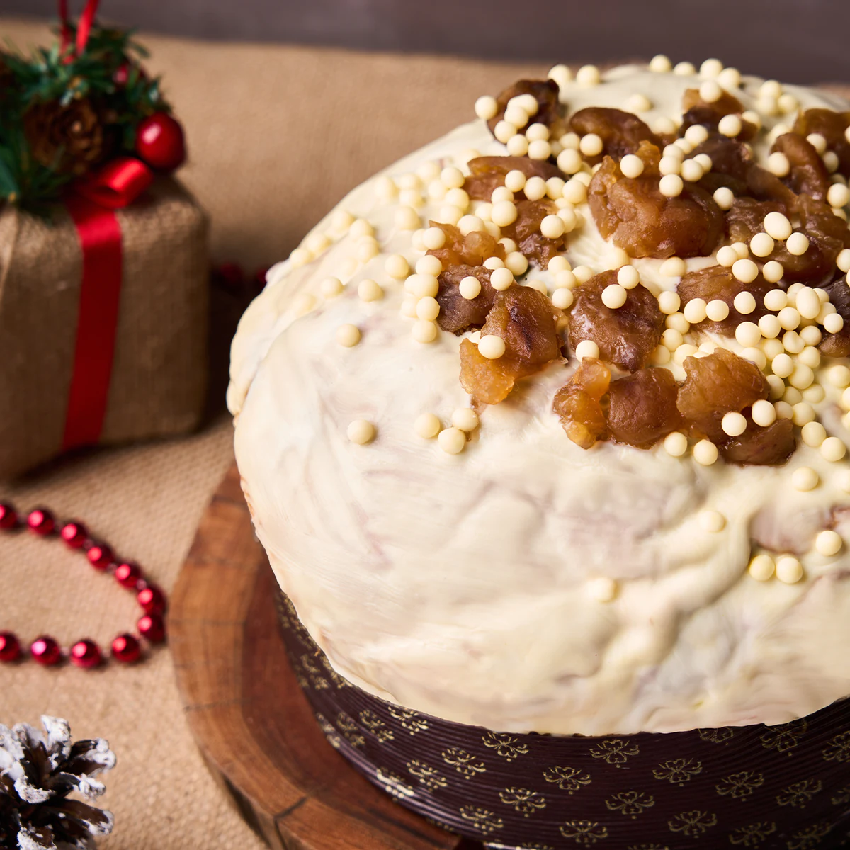 Panettone Eiffel (Marron Glacé e Crema alla Vaniglia)